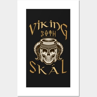 Viking-Skål-30th Birthday Celebration for a Viking Warrior - Gift Idea Posters and Art